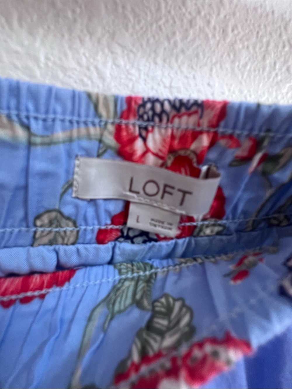 LOFT Blue Floral Maxi Skirt - Picture 8 of 9